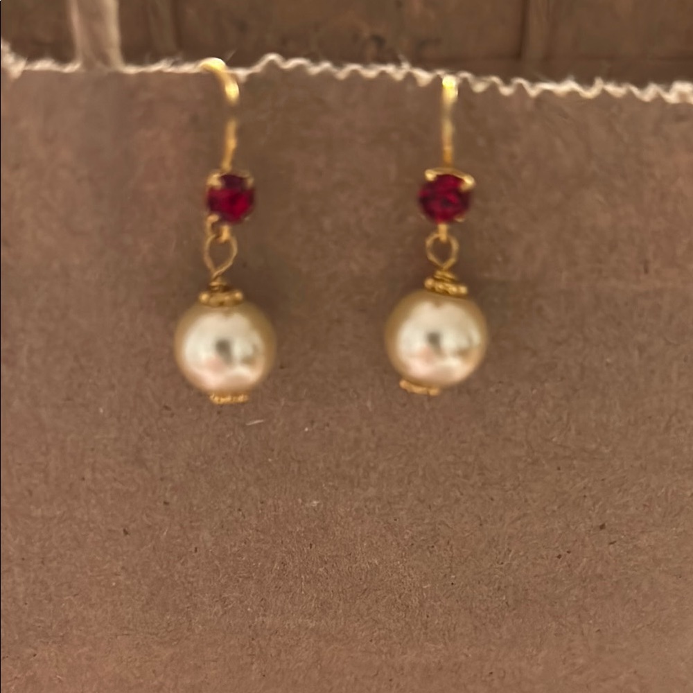 Glass Pearl Earrings